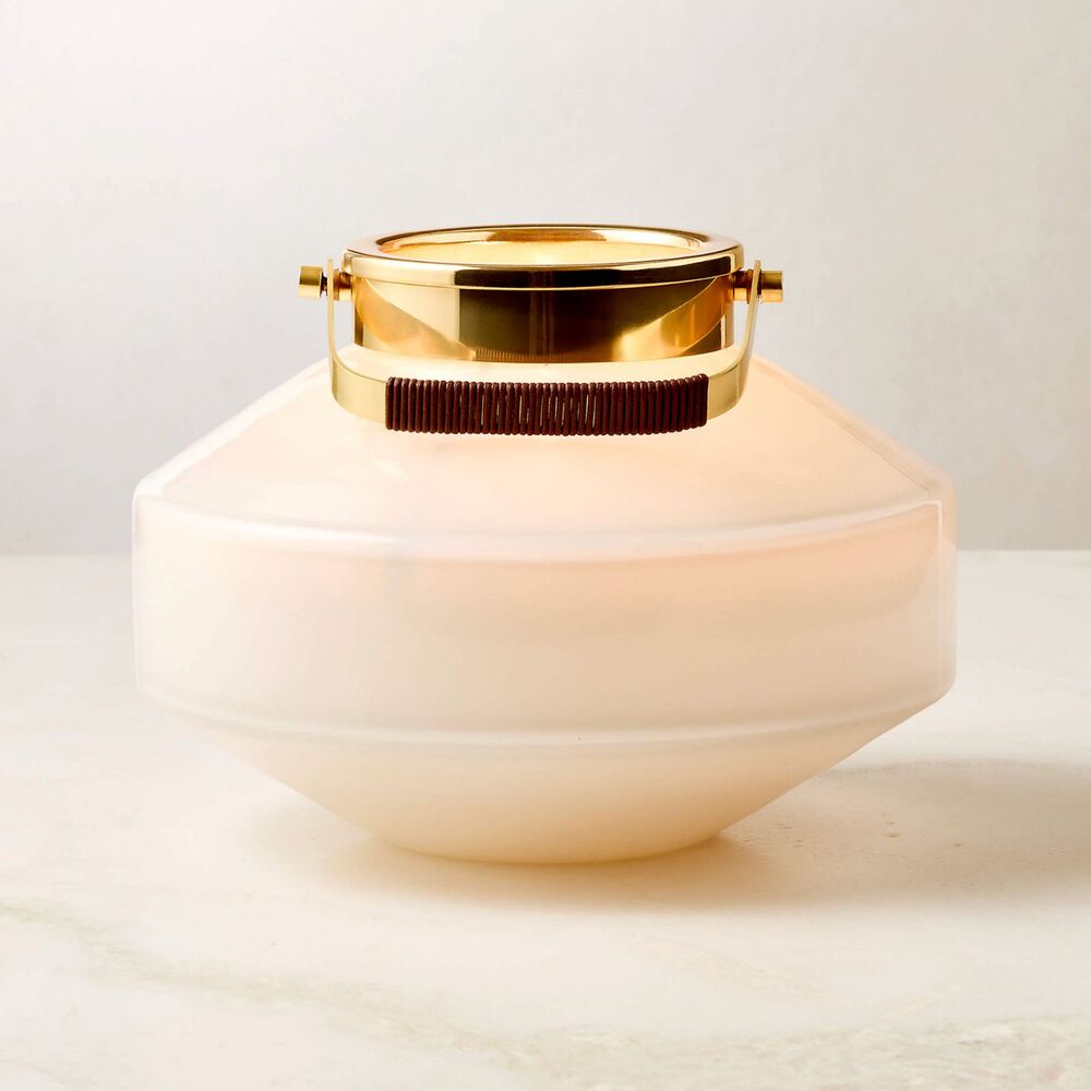 CB2 Alira Glass Outdoor Lantern 10.25" NEW in OPEN BOX